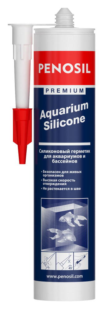 Герметик аквариумный прозрачный PENOSIL Premium Silicone, 280ml #1