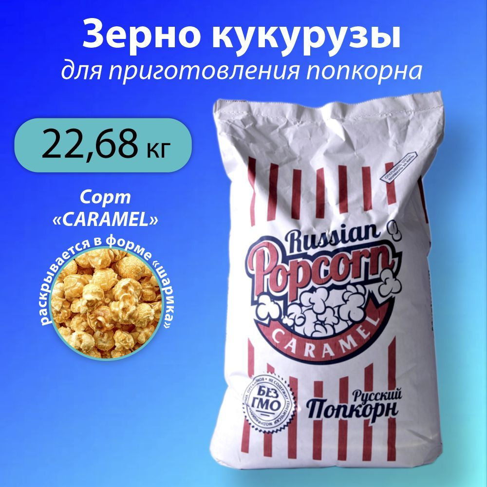 Зерна для попкорна сорт карамель 22,68 кг. Кукуруза для попкорна  #1