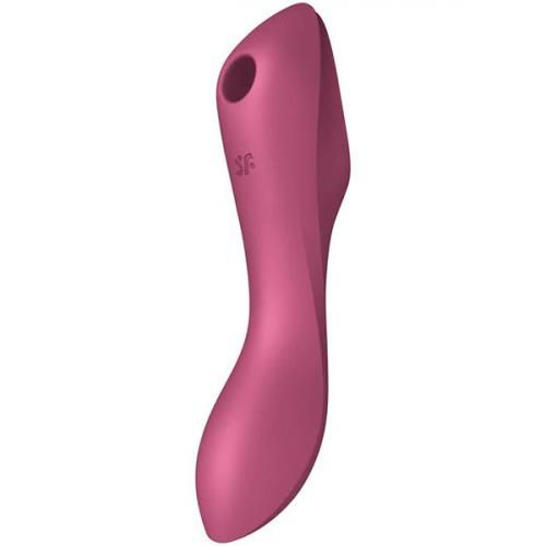 Satisfyer Стимулятор клитора Curvy Trinity 3 Red с вибрацией #1