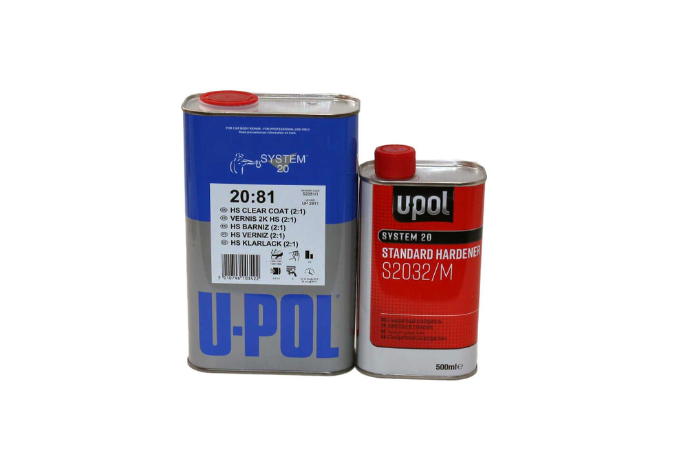 Лак U-POL HS Brilliant ClearCoat 2:1 S2081 1 л. + отв. S2032 500 мл. #1