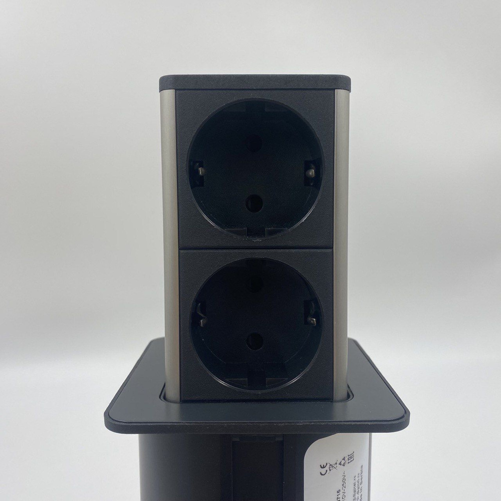 Выдвижной блок розеток встраиваемый в столешницу, электрический ...