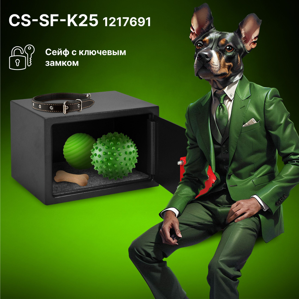 Сейф мебельный Cactus CS-SF-K25 250x350x250мм ключевой #1