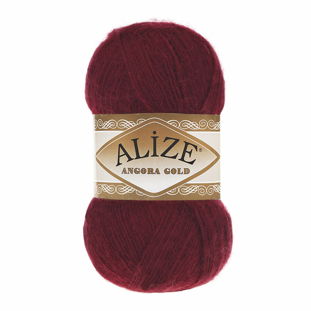 Пряжа Alize Angora Gold (57) Цвет - Бордовый #1