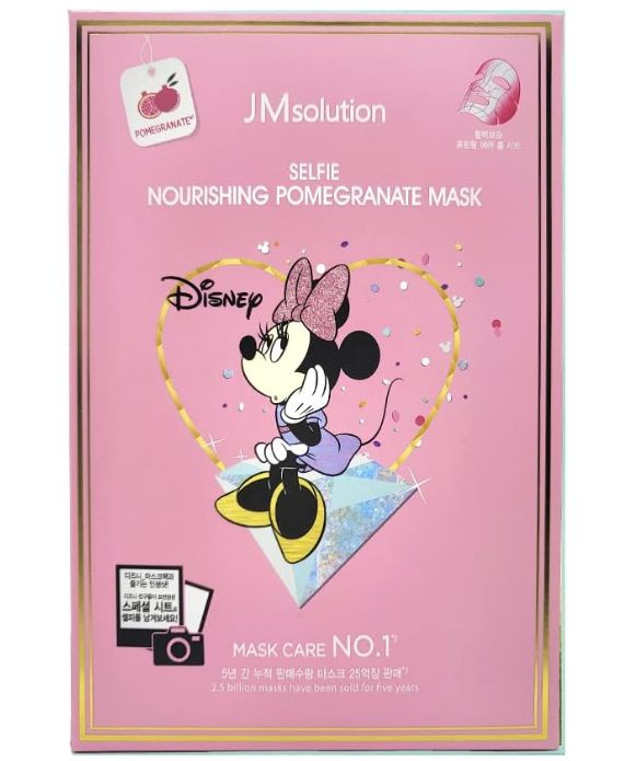 JM Solution Тканевая маска для лица с экстрактом граната Disney Collection Selfie Nourishing Pomegranate #1