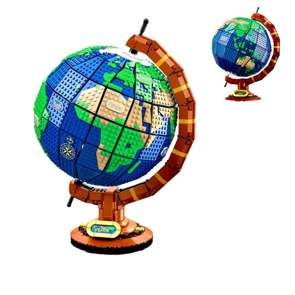 Конструктор Техник набор "Глобус" 2585 деталей ( лего совместимый / архитектура айдиас / шар земля подарок #1