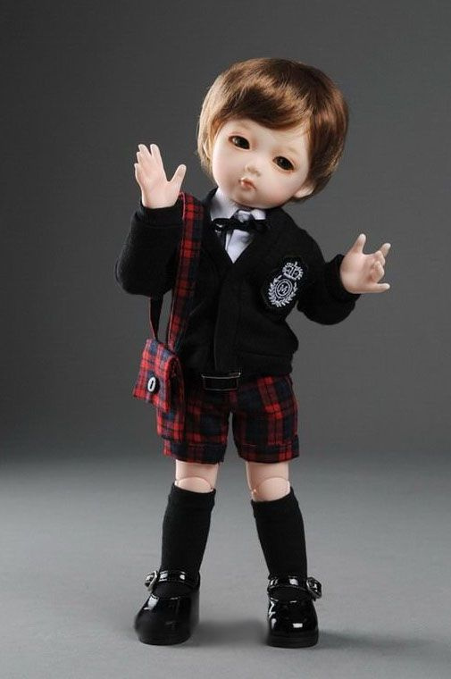 Комплект одежды для БЖД кукол Dollmore Petit School Uniform For Boy (цвет чёрно-красный, для кукол 26 #1