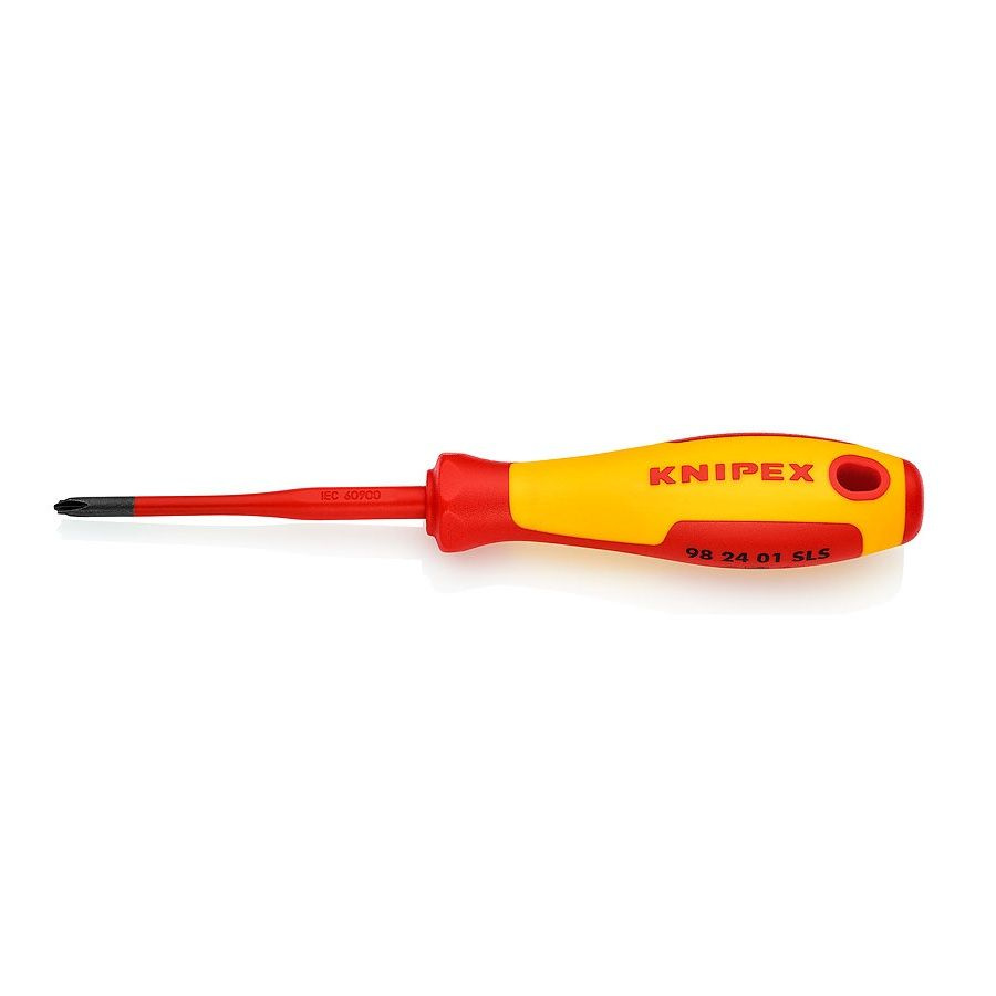 Отвёртка VDE PlusMinus Phillips PH/S 1 x 80 мм, диэлектрическая KNIPEX KN-982401SLS  #1