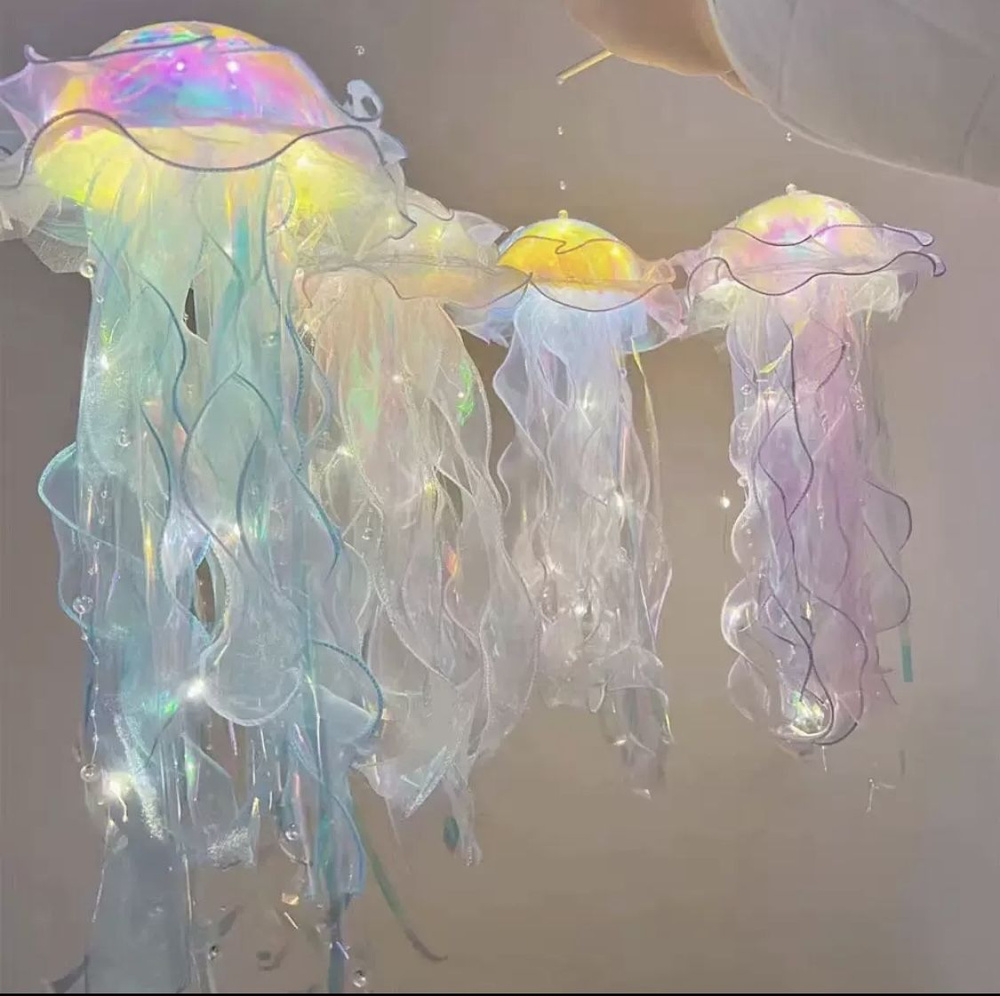 Подвесной фонарик медуза #1