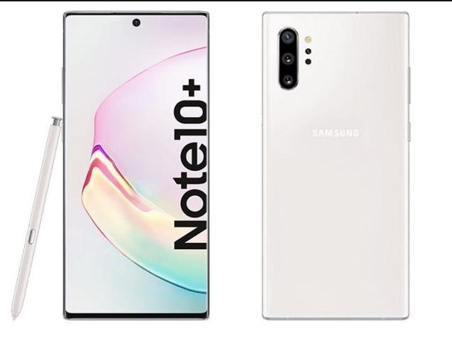 Samsung Смартфон Galaxy Note10+ 5G (SM-N976N) 100-процентная поддержка русского языка 12/256 ГБ, белый #1