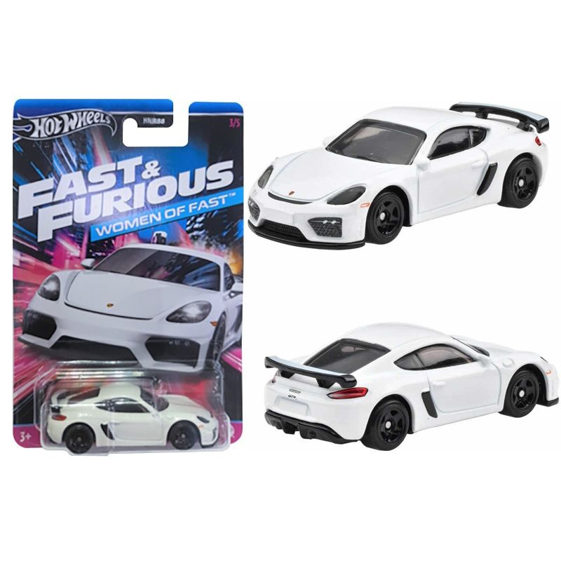 Машинка коллекционная Mattel Hot Wheels 2024 HNR88 Fast & Furious PORSCHE 718 CAYMAN GT4  #1