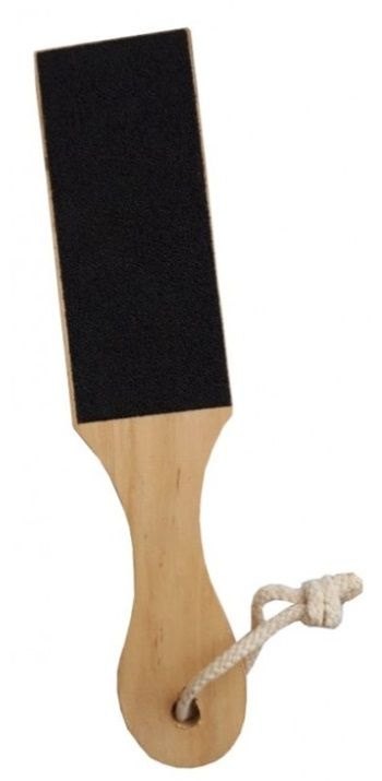 Iron Style Терка для ног деревянная, квадрат, с вешалкой, 25,5 см  #1