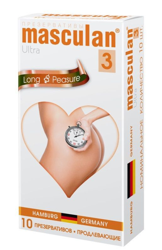 Презервативы Masculan Ultra 3 Long Pleasure с продлевающим эффектом - 10 шт., 16065  #1
