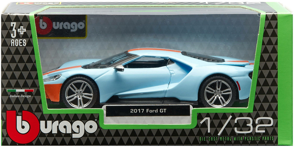 Машинка Bburago 2019 Ford GT 1:32 18-43043 #1