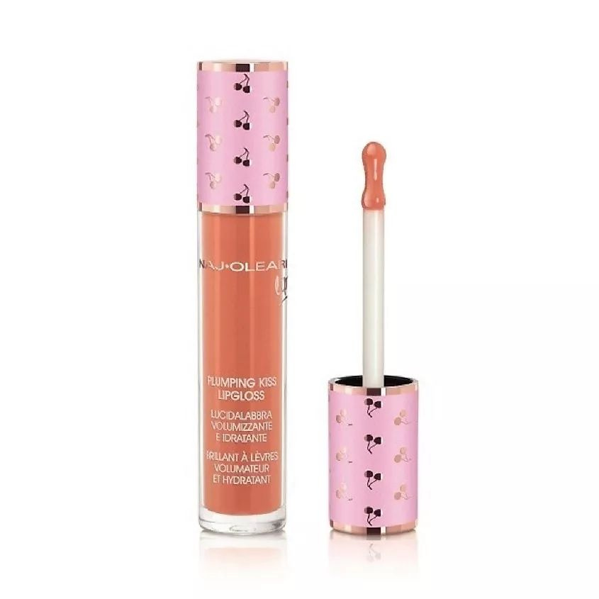 NAJ OLEARI Блеск для губ, придающий объем PLUMPING KISS LIP GLOSS, PEACH SORBET 6 мл  #1