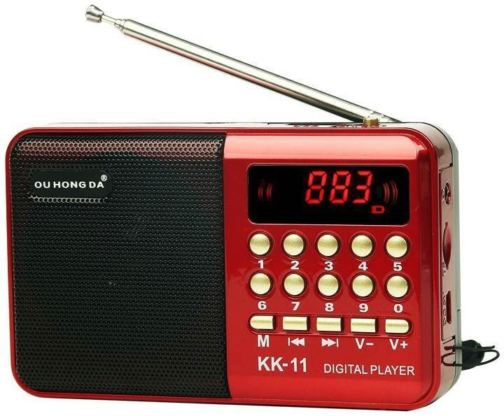 3шт Радиоприемник K11 (70-108 МГц , аккум.18650, супер громкий)  .