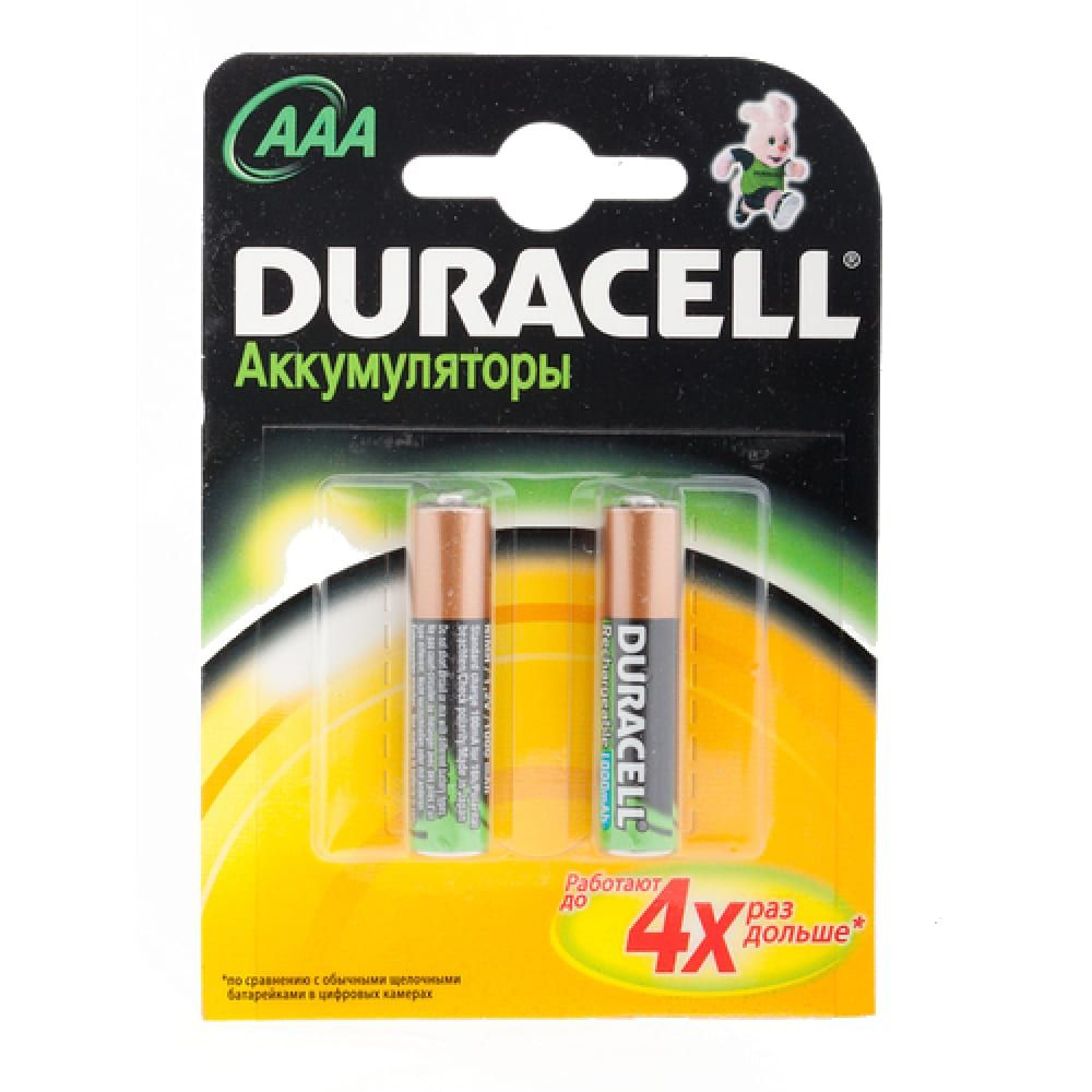 Батарейки Duracell аккумуляторные, AAA HR03 1000mAh, Ni-Mh #1