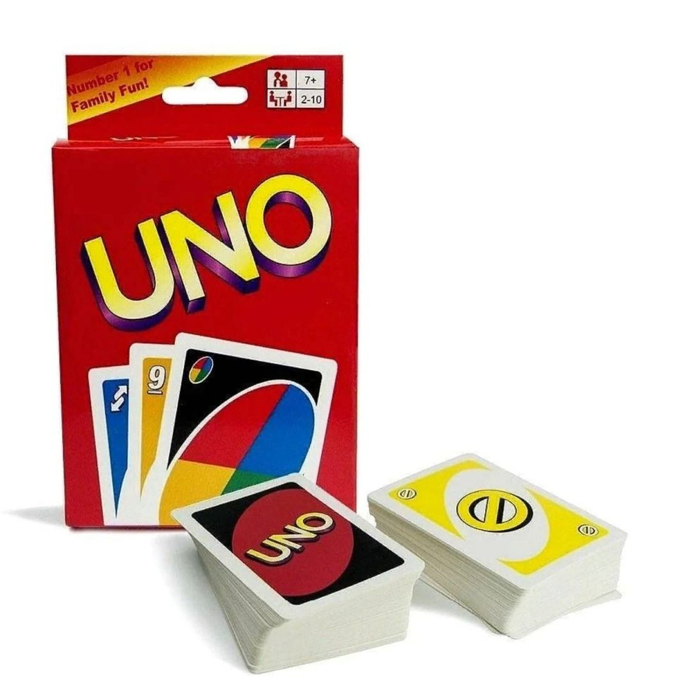 UNO (уно) настольная карточная игра, карты uno для большой компании до 10  игроков