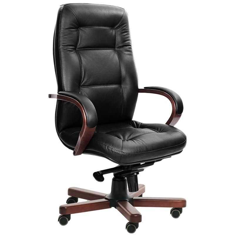 Офисное кресло VICTORIA A кожа (Цвет: Черный) #1