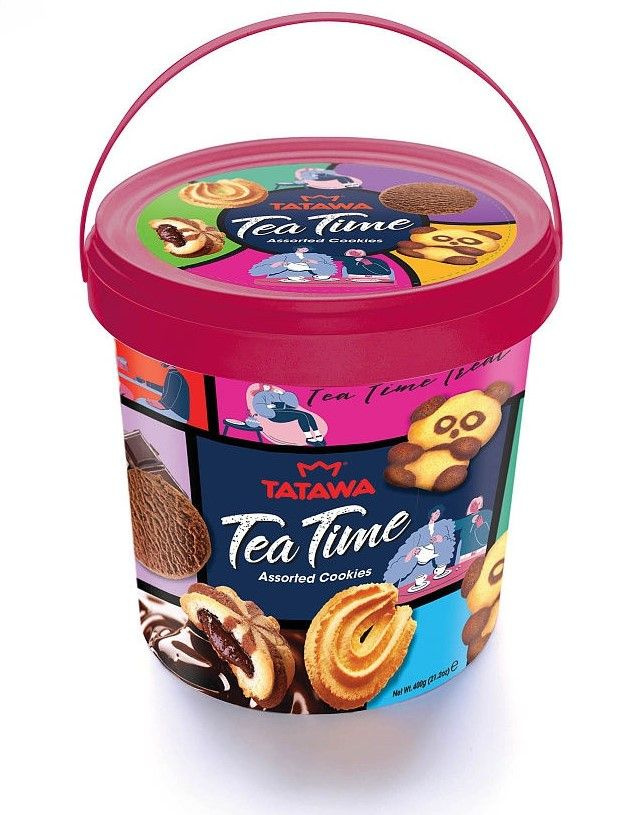 Печенье Tatawa сдобное Ти Тайм ассорти, 400 гр #1