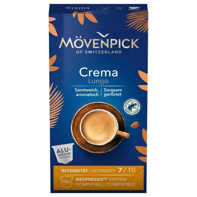 Кофе в капсулах для кофемашин Movenpick Lungo Crema (10 штук в упаковке)  #1