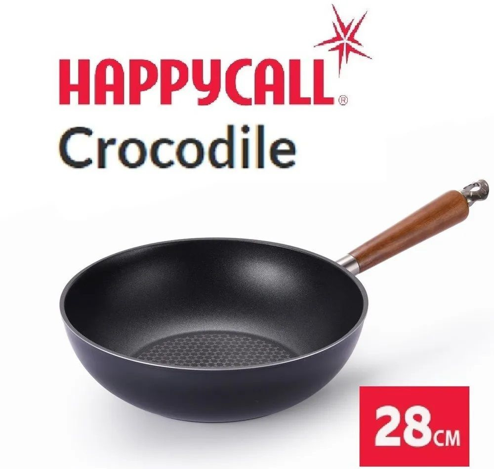 Happycall Вок crocodile, 28 см, без крышки, с фиксированной ручкой #1