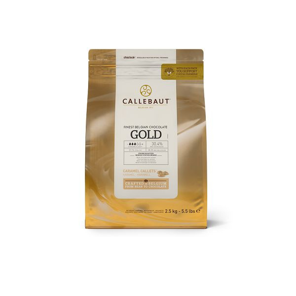 Белый шоколад Callebaut Gold со вкусом карамели (CHK-R30GOLD-2B-U75) 2,5 кг  #1