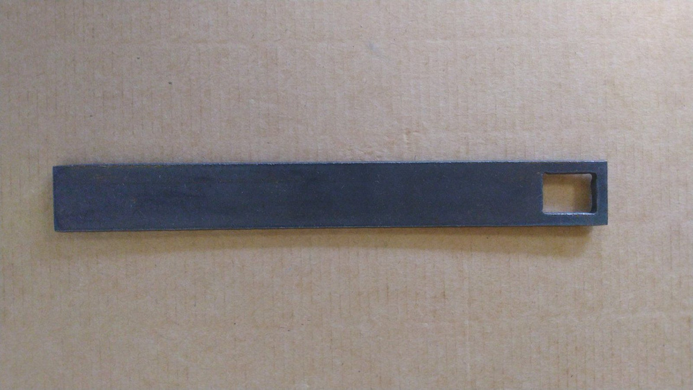 Ручка для кранов стальная отверстие 20х10мм, 200х23х3,5мм #1