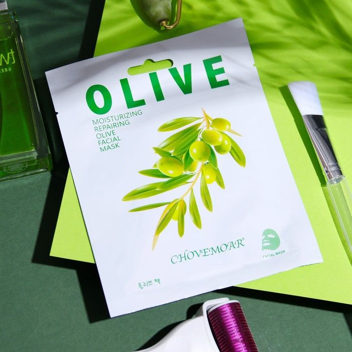 Маска тканевая для лица "Olive" #1