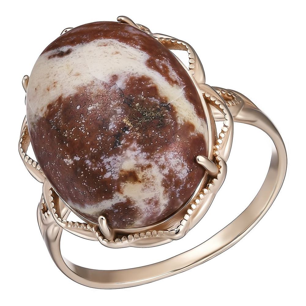 Серебряное кольцо 925 пробы; вставки 1 Яшма; - купить с доставкой по ...