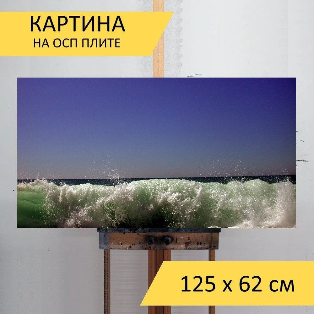 LotsPrints Картина "Пляж, море, дюны 78", 125  х 62 см #1