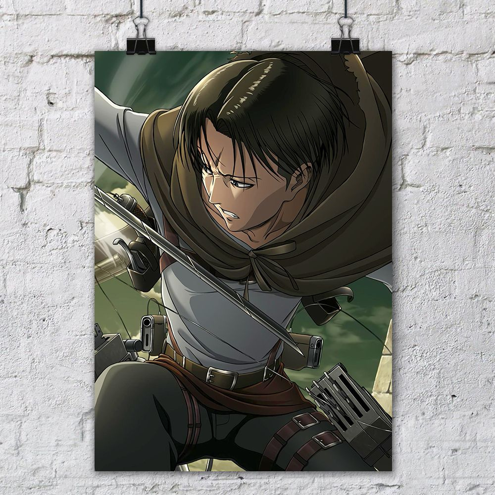 Постер "Attack on Titan" Levi Ackerman / Плакат на стену #1