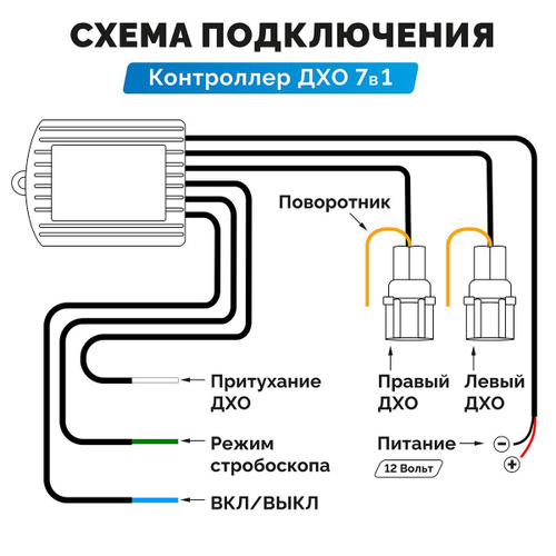 Как отключать ДХО при включении ближнего света?