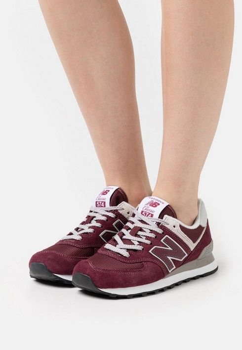 New balance 574 burgundy classic clearance