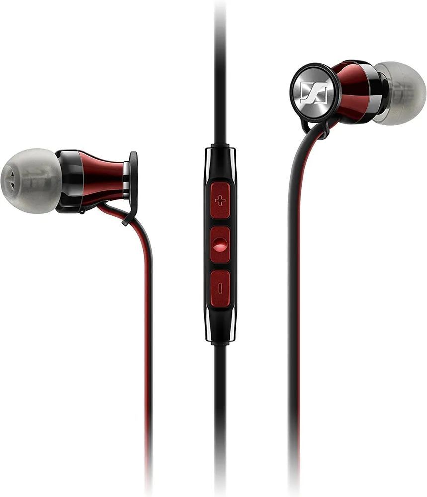 SennheiserНаушникипроводныесмикрофоном,3.5мм,красный
