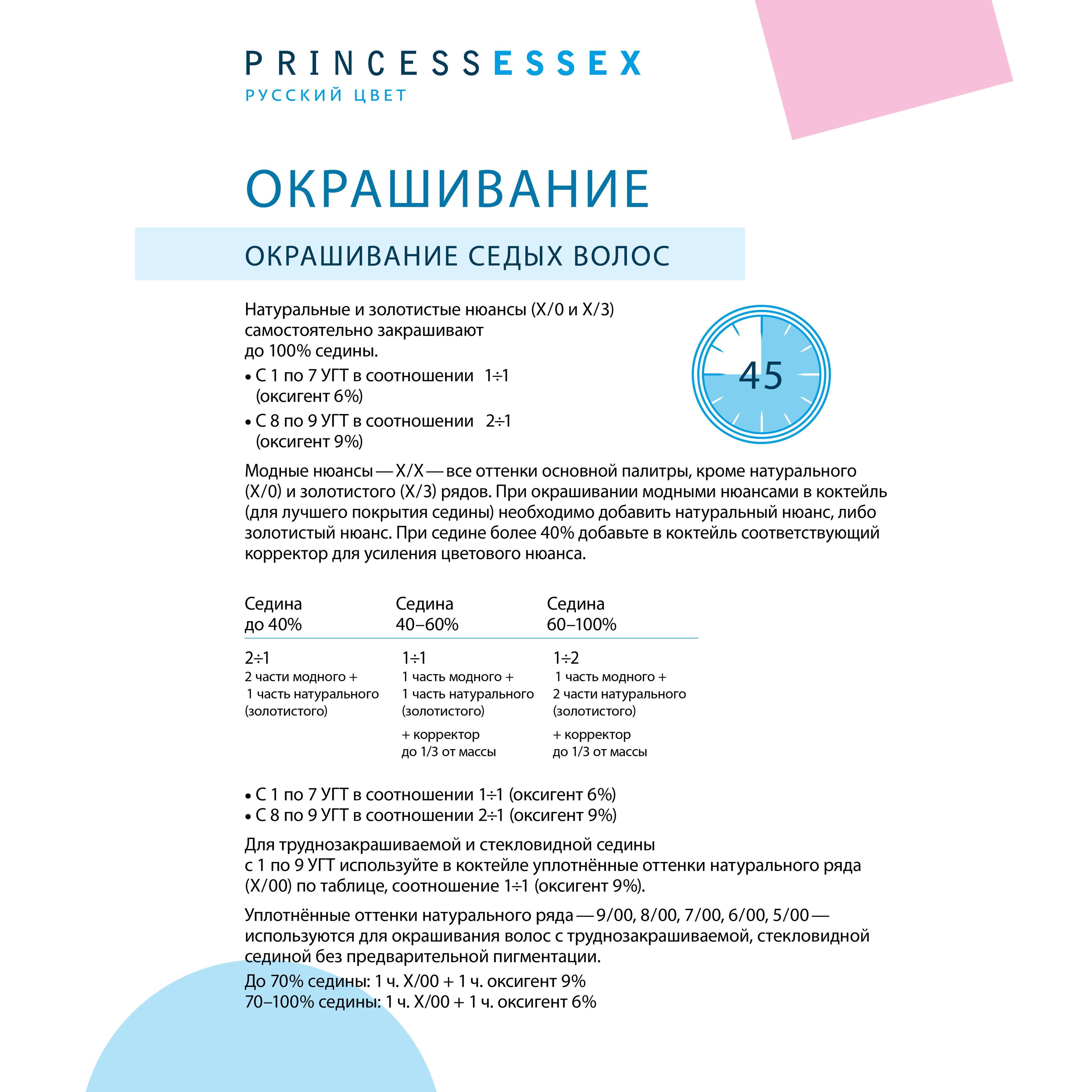 ESTEL PROFESSIONAL Крем-краска PRINCESS ESSEX для окрашивания волос 10/ ...