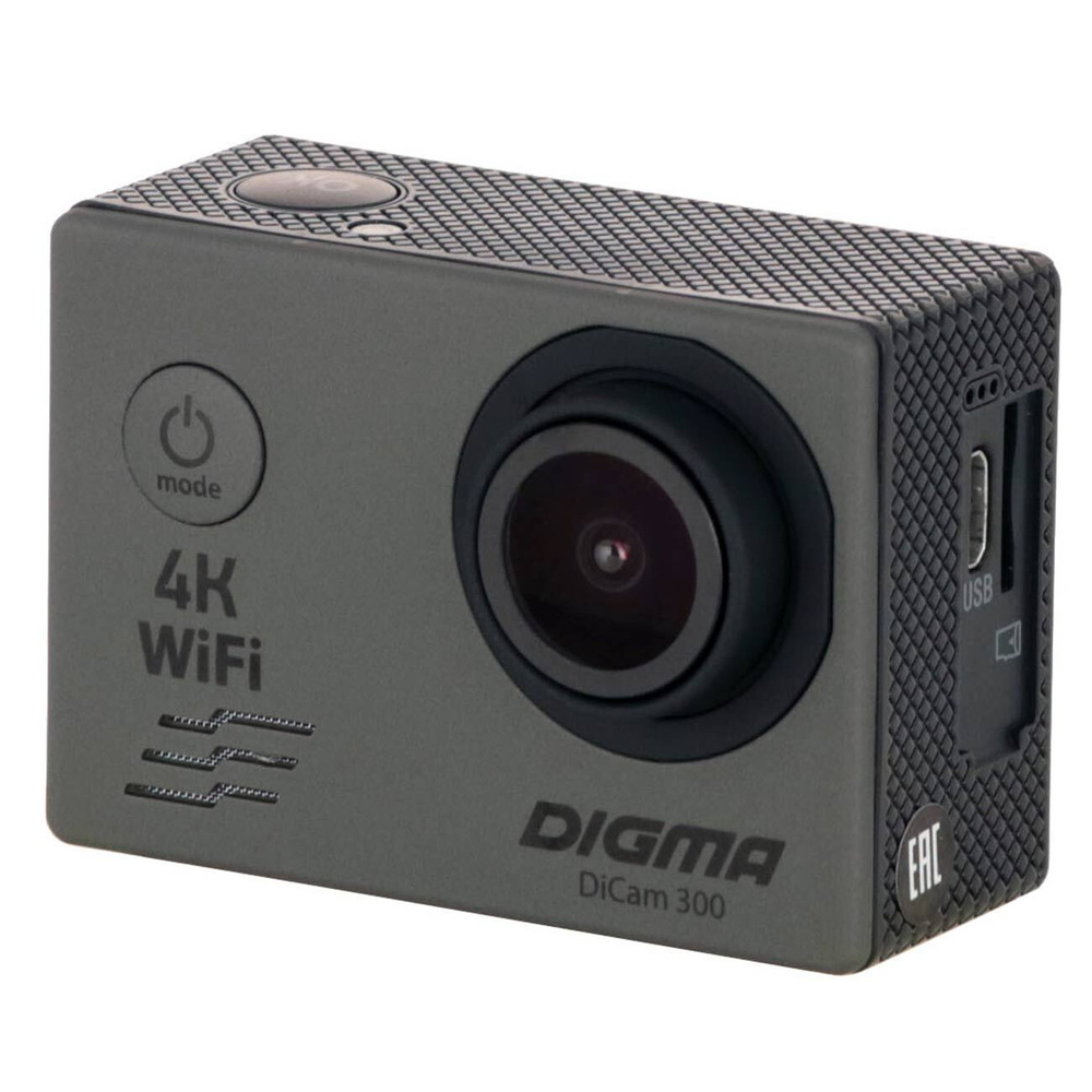 Digma Экшн-камера DiCam 300 серая, серый #1