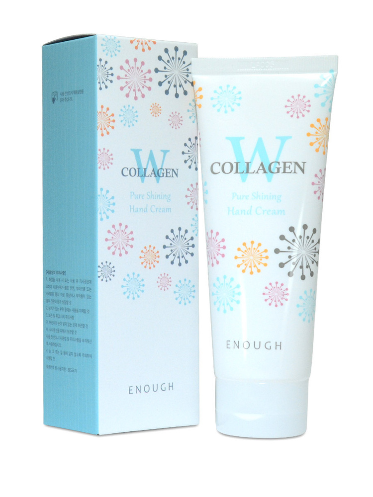 Enough Крем для рук с коллагеном W Collagen pure shining hand cream, 100мл #1