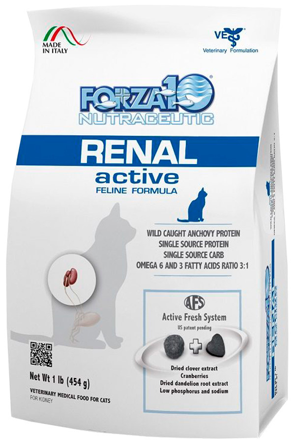 Сухой корм FORZA10 CAT RENAL ACTIVE для взрослых кошек при хронической почечной недостаточности (0,45 #1