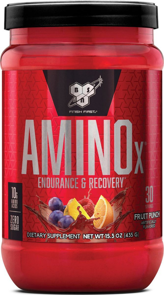 Аминокислоты BSN Amino X Fruit Punch, 435 г (15,3 унции) #1