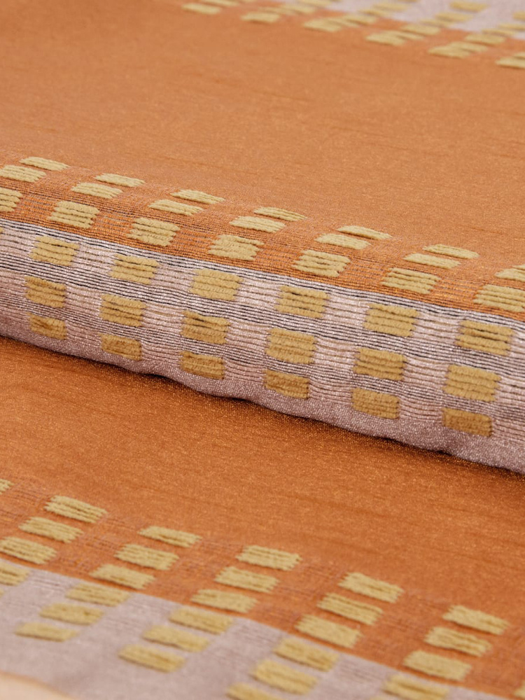 Daily by T Интерьерная ткань "Санна" погонный метр, цвет оранжевый 280 см.  #1