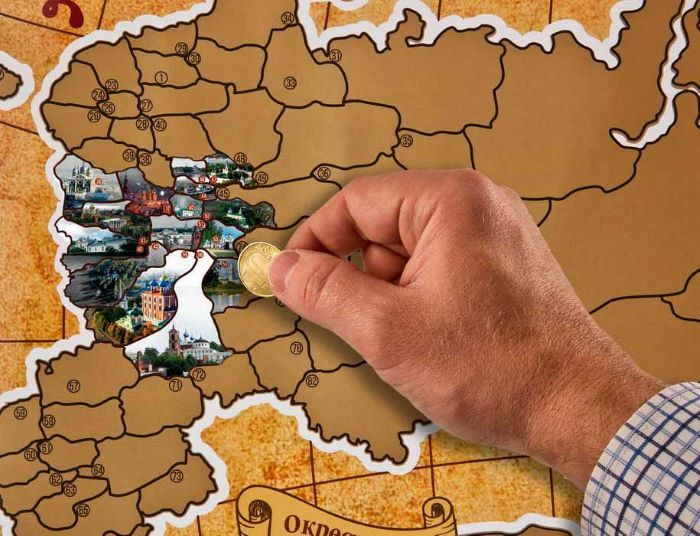 Скретч-карта "100 мест в России, которые нужно увидеть" #1