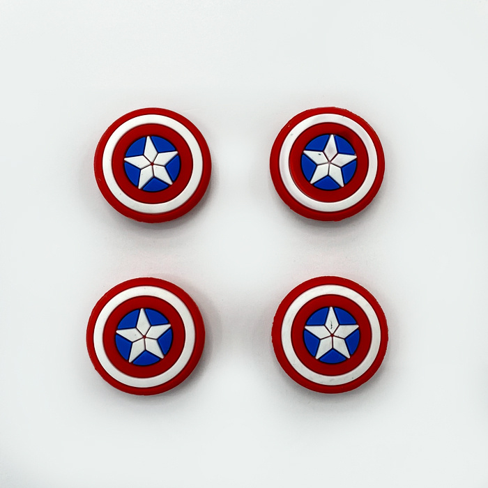 Силиконовые накладки для беспроводного контроллера Xbox One New Thumb Grips "Captain America"  #1