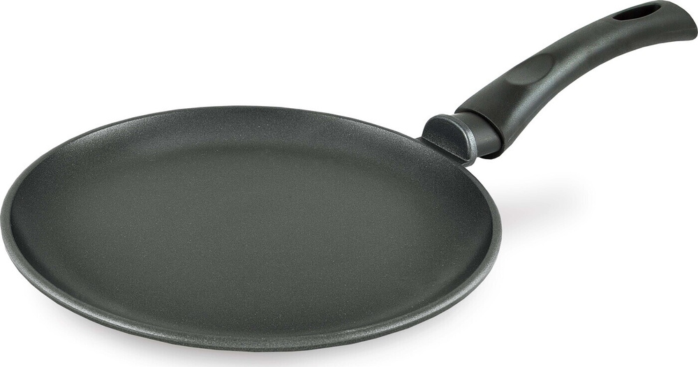 Нева Металл Посуда Сковорода для блинов Литая, 20 см, без крышки, с фиксированной ручкой  #1