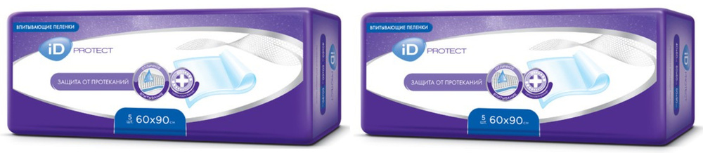 iD Protect впитывающие пеленки 60*90см N 5, комплект 2 упаковки #1