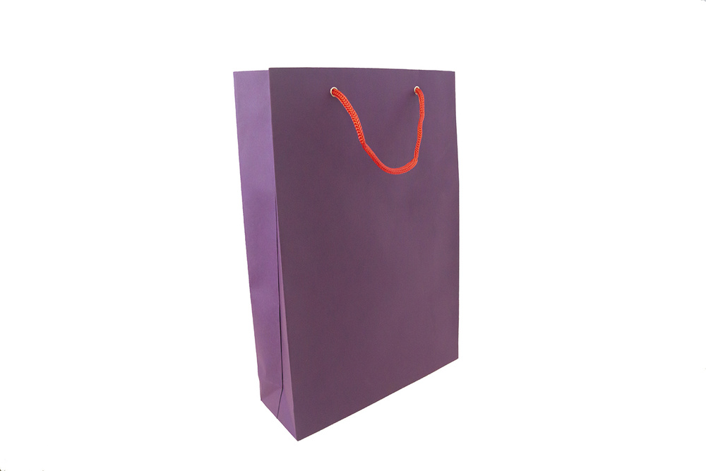 Пакет подарочный из эфалина Фиолетовый Рифленый, размеры 240х350х80 мм  #1