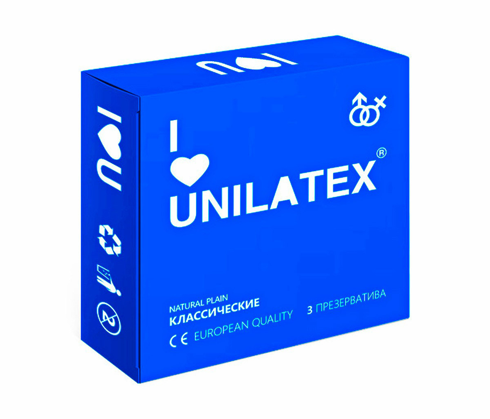 Unilatex Классические презервативы  Natural Plain - 3 шт. #1