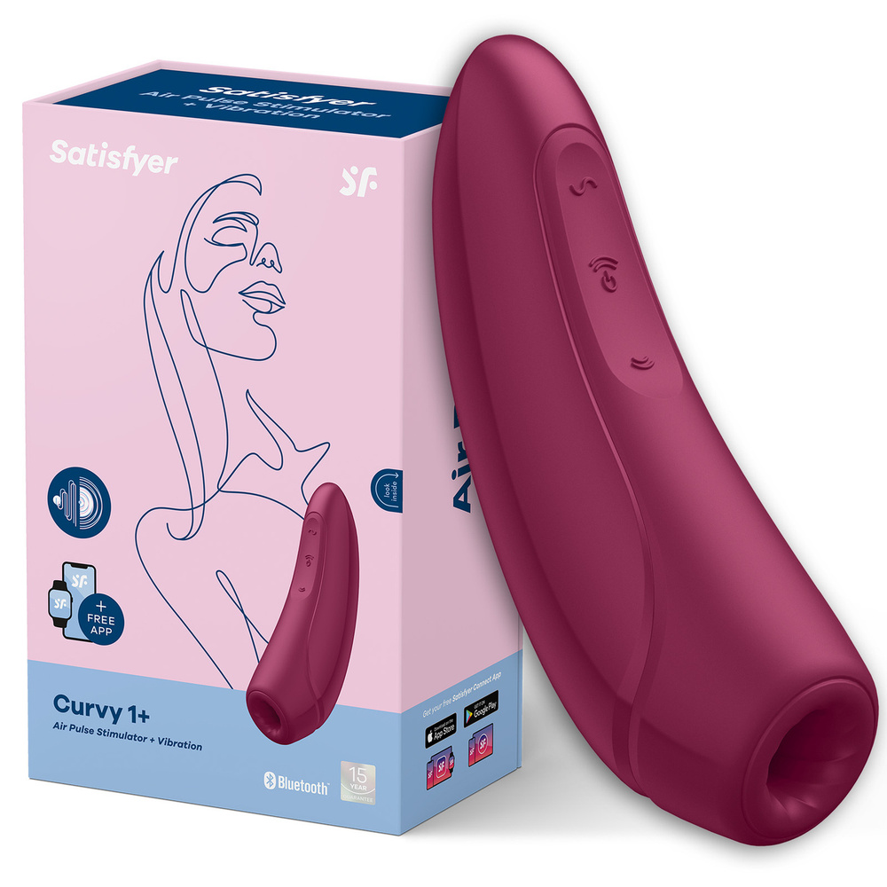 Вакуумно-волновой стимулятор Satisfyer Curvy One+ с возможностью управления через приложение Сатисфаер #1