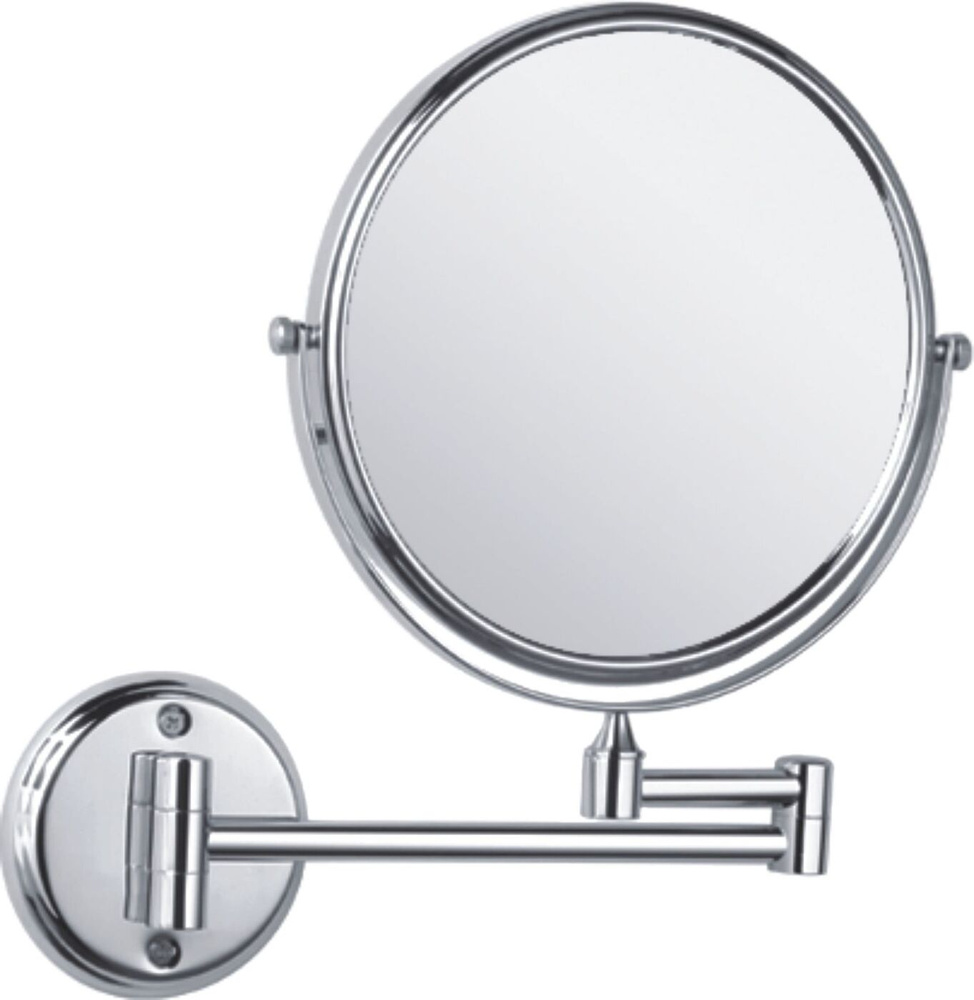 Зеркало для ванны увеличительное настенное, хромированное - HB6108  #1