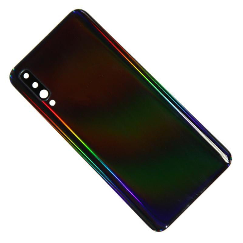 Задняя крышка для Samsung SM-A505F (Galaxy A50) со стеклом камеры <черный> (OEM)  #1