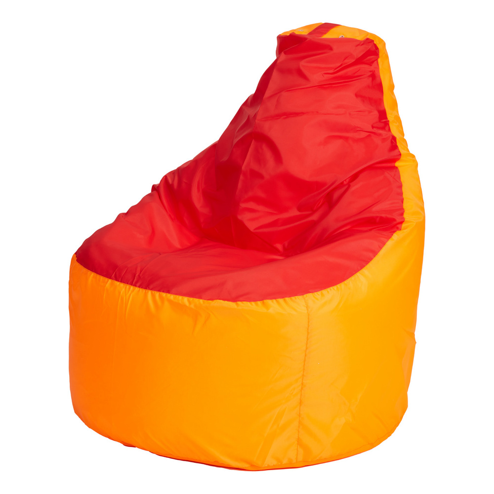 Пуффбери Чехол для кресла-мешка Трон, Оксфорд, Размер XXXL,оранжевый, красный  #1